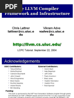 The LLVM Compiler Framework and Infrastructure