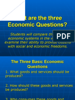 What Are The Three Economic Questions?