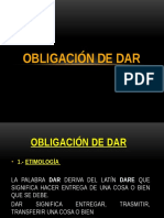 Obligaciones de Dar