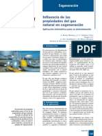 Influencia de Las Propiedades Del Gas Natural en Cogeneracion PDF