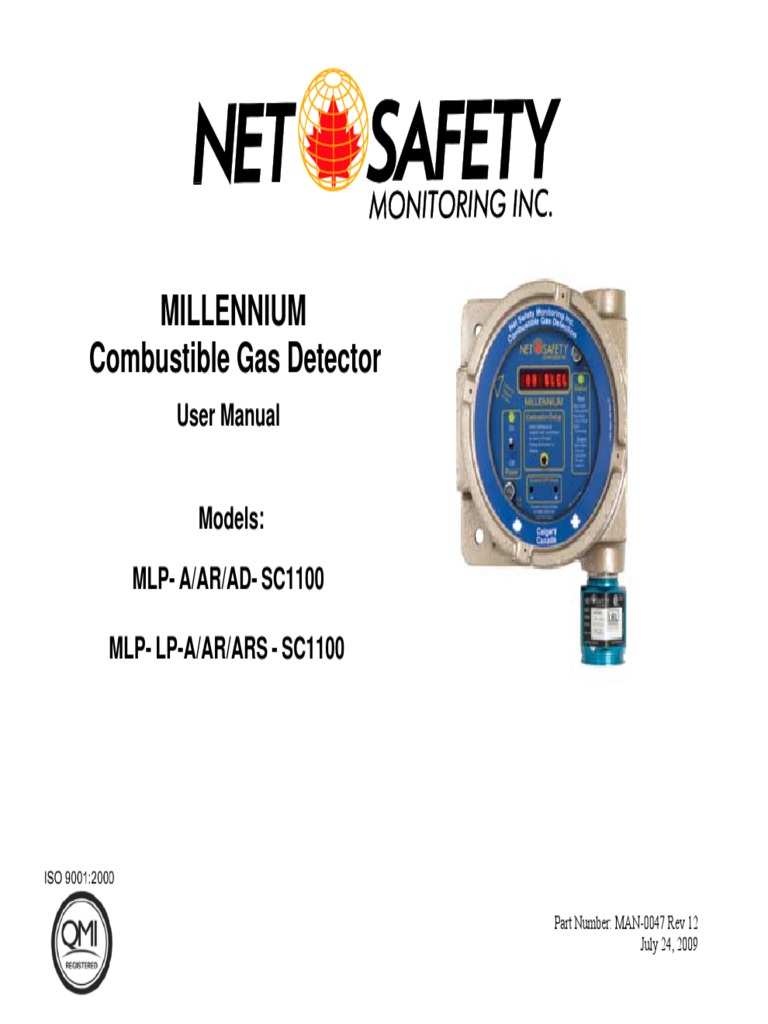 FGD MAN MLP SC1100 Catalytic Bead Combustible Gas Detector PDF