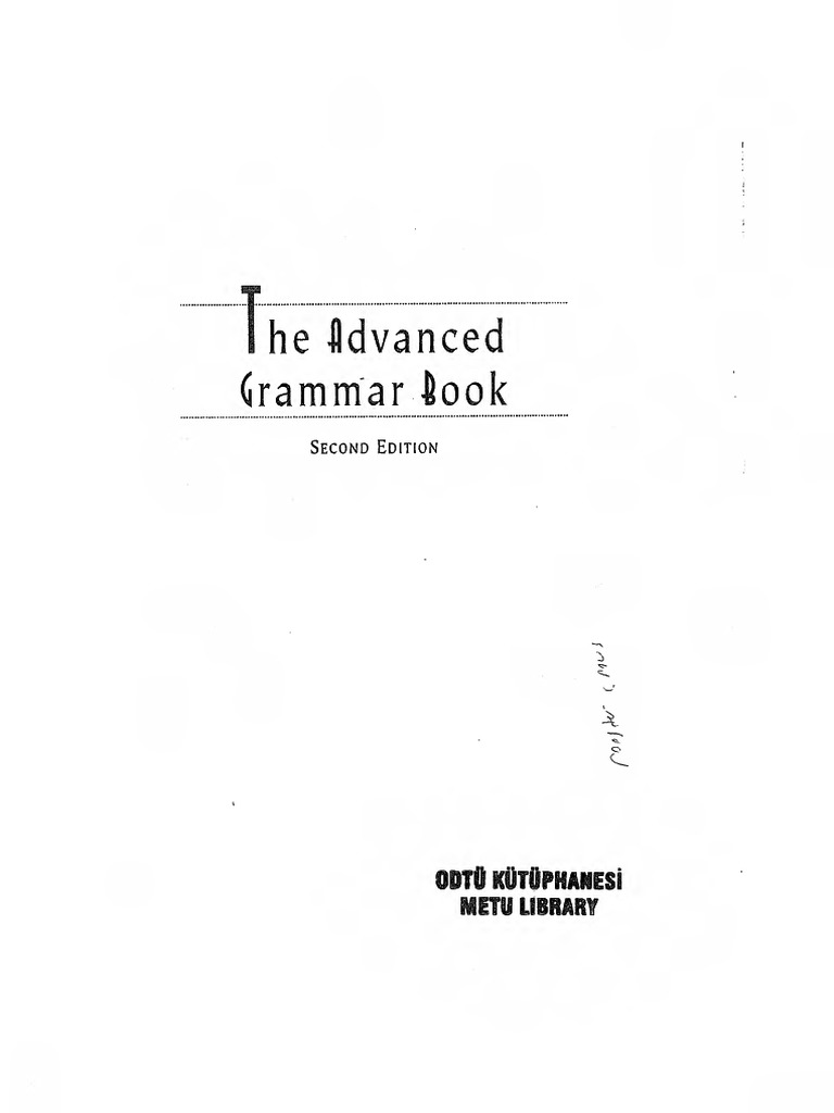 Tthe Advance Grammar Book | PDF