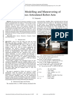 Kinematic Modelling and Maneuvering of A 5 Axes Articulated Robot Arm