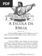 A Escola da Bíblia - Apresentação booklet