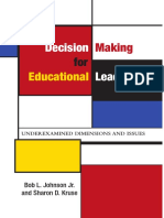 Decision Making For Educational Leaders (2010)