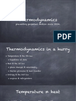 Thermodynamics: Preventing Perpetual Motion Since 1854
