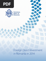 BNR - Foreign Direct Investment   in Romania in 2014