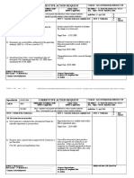 Corrective Action Request: Company: Agrasen Engineering Industries LTD