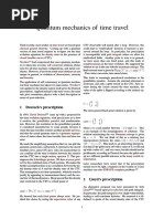 Quantum Mechanics of Time Travel