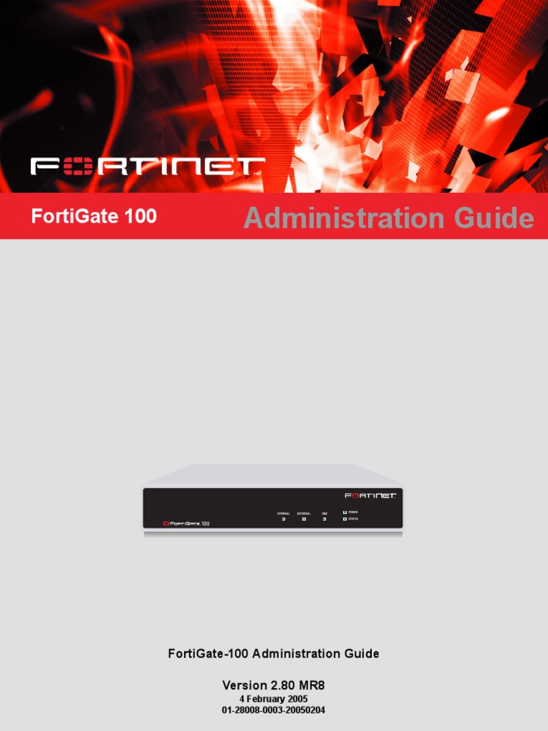 FortiGate-100 Administration Guide | PDF | Ip Address | Firewall ...