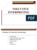 Consecutive Interpreting