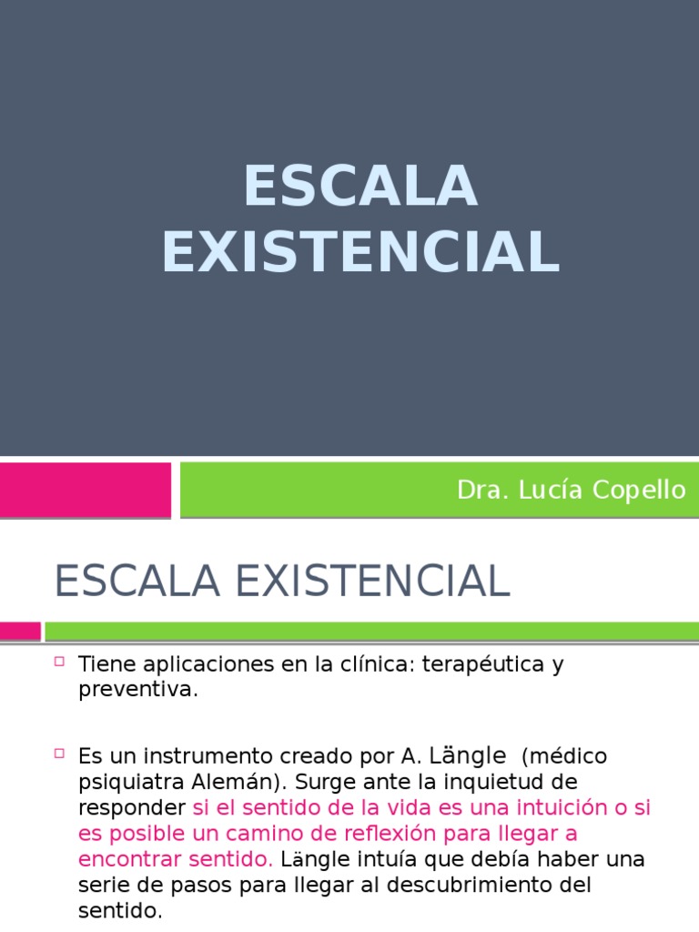 Escala Existencial | PDF | Libertad | Intuición