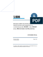 Estudio Sobre Una Estructura Institucional Que Garantice La Continuidad Del SIAFE y Del SIGEF en El