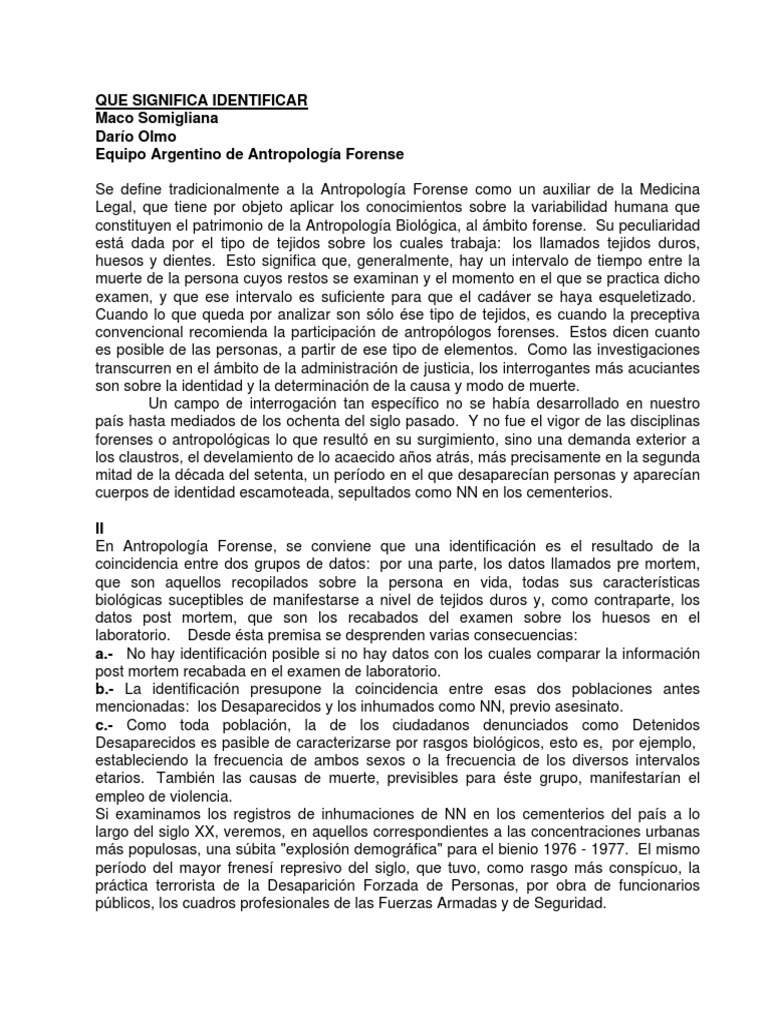 Qué Significa Identificar Pdf Jurisprudencia Médica Buenos Aires