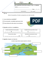 Prova de Avaliação Trimestral ESTUDO MEIO - 3.º Período - 3.ºano - 2015 - 16