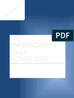 El Emprendedor en La Actualidad