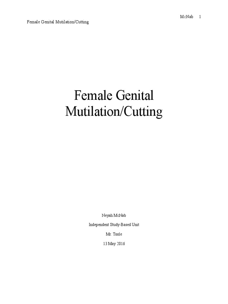 FGM/C: Global Impact and Solutions | PDF | Female Genital Mutilation ...