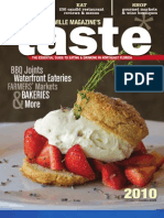 The 2010 Taste Magazine by Jacksonville Magazine.