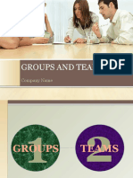 Groups and Teams