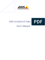 Axis 241S 241Q Users Manual