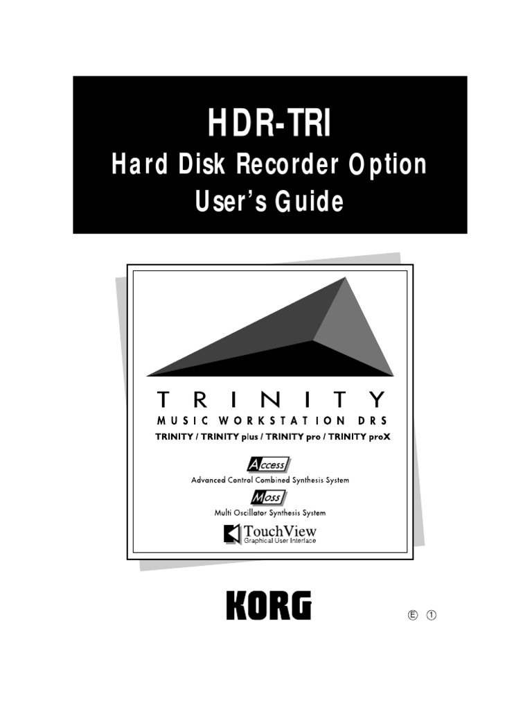 Trinity Manual Expansion Option HDRTRI PDF Floppy Disk