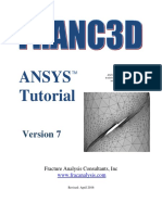 Franc3d v7 Ansys Tutorial