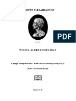 (History) Corpus Caesarianum - Wojna Aleksandryjska (Autorstwo Przypisywane) PDF