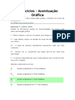 Acentuação Gráfica - Exercícios de Vestibular