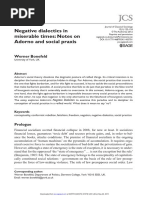 Werner Bonefeld - Negative Dialectics in Miserable Times_ Notes on Adorno and Social Praxis