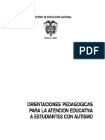 Orientaciones Pedagógicas para La Atención de Autistas