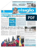 Edición Impresa El Siglo 05-07-2016