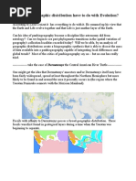 Geographic Distribution and Evolution