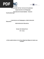 Administración de Currículo Nacional Base