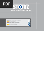 Storz Cleaning and Care of Instruments - User Manual (En, De, Es)