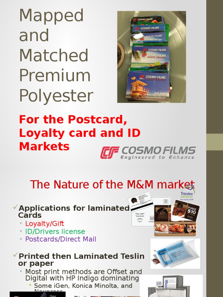 Premium Polyester for Card Markets | PDF