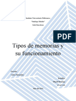 Tipos de Memorias y Funcionamiento (RAM, ROM, PROM, EPROM, Etc.)