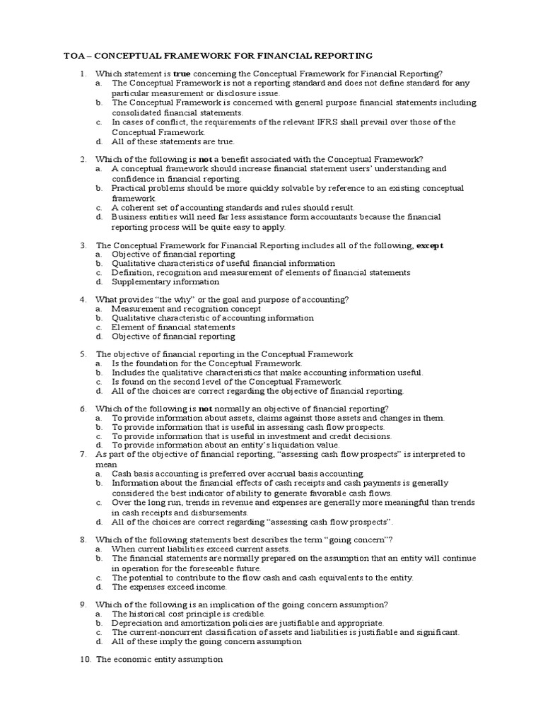 Toa Conceptual Framework | PDF