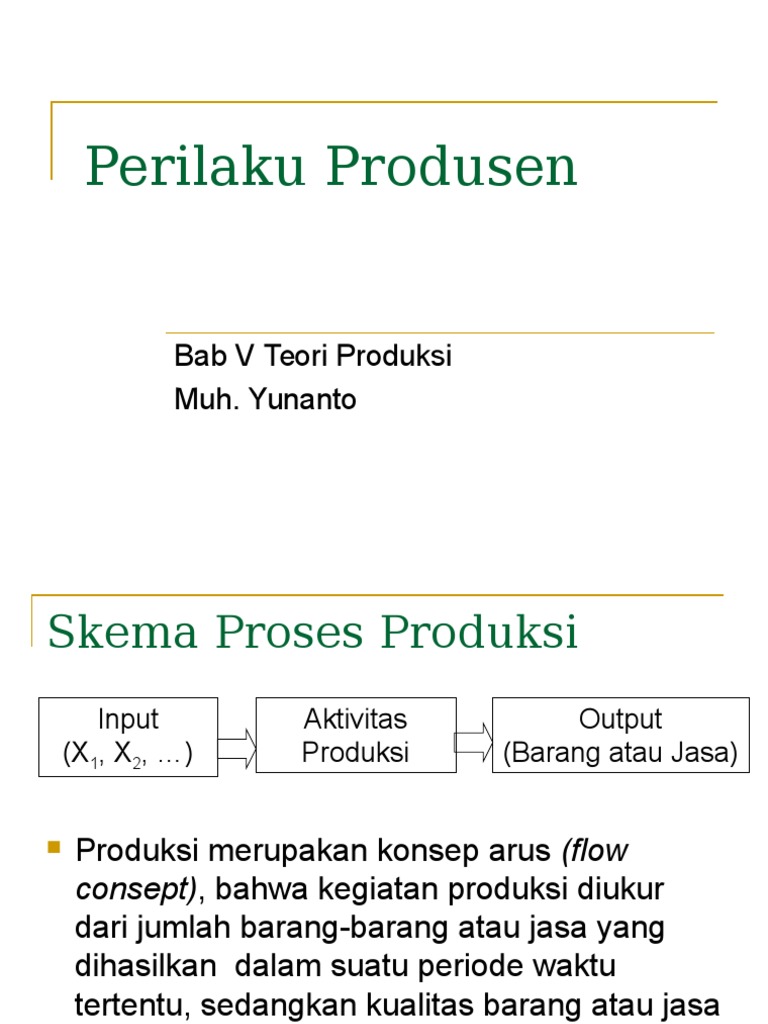 04 Teori Produksi 04 Teori Produksi