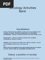 Sociology Activities Bank