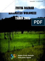 Statistik Daerah Kecamatan Wolomeze 2015