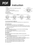 Skmei Model 0993 Manual