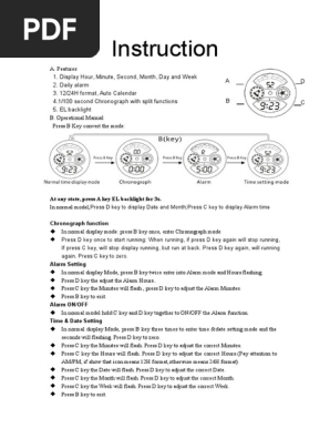 skmei watch user manual