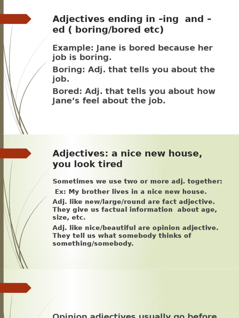 Understanding Adjectives and Adverbs | PDF