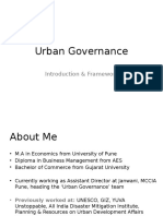 Urban Governance: Introduction & Frameworks