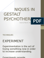 Gestalt Psychotherapy Techniques