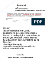 Teatralidades e performatividades emergentes da ação cultural infantil na América Latina