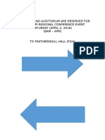 The Atrium and Auditorium Are Reserved For Tau Beta Pi Regional Conference Event SATURDAY (APRIL 2, 2016) (8AM - 4PM)