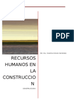 Recursos Humanos en La Construccion