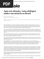 Após Três Décadas, 'Noite Ufológica' Ainda é Um Mistério No Brasil - São Paulo - Estadão