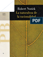 Nozick Robert - La Naturaleza de La Racionalidad PDF